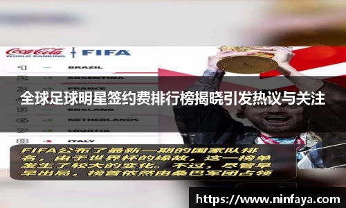 全球足球明星签约费排行榜揭晓引发热议与关注